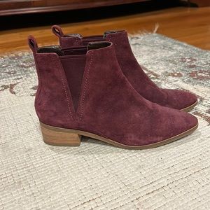 Cole Haan Purple Faux Suede Booties